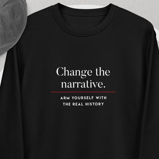 Positive 'Change History' Organic Cotton Sweatshirt - Fun Sweatshirt