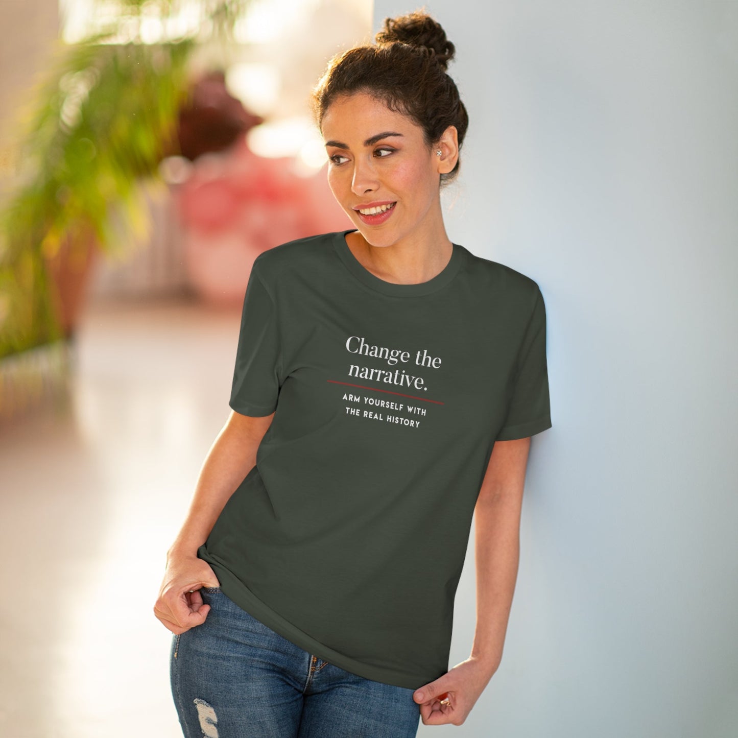 Positive 'Change History' Organic Cotton T-shirt - Change Tshirt
