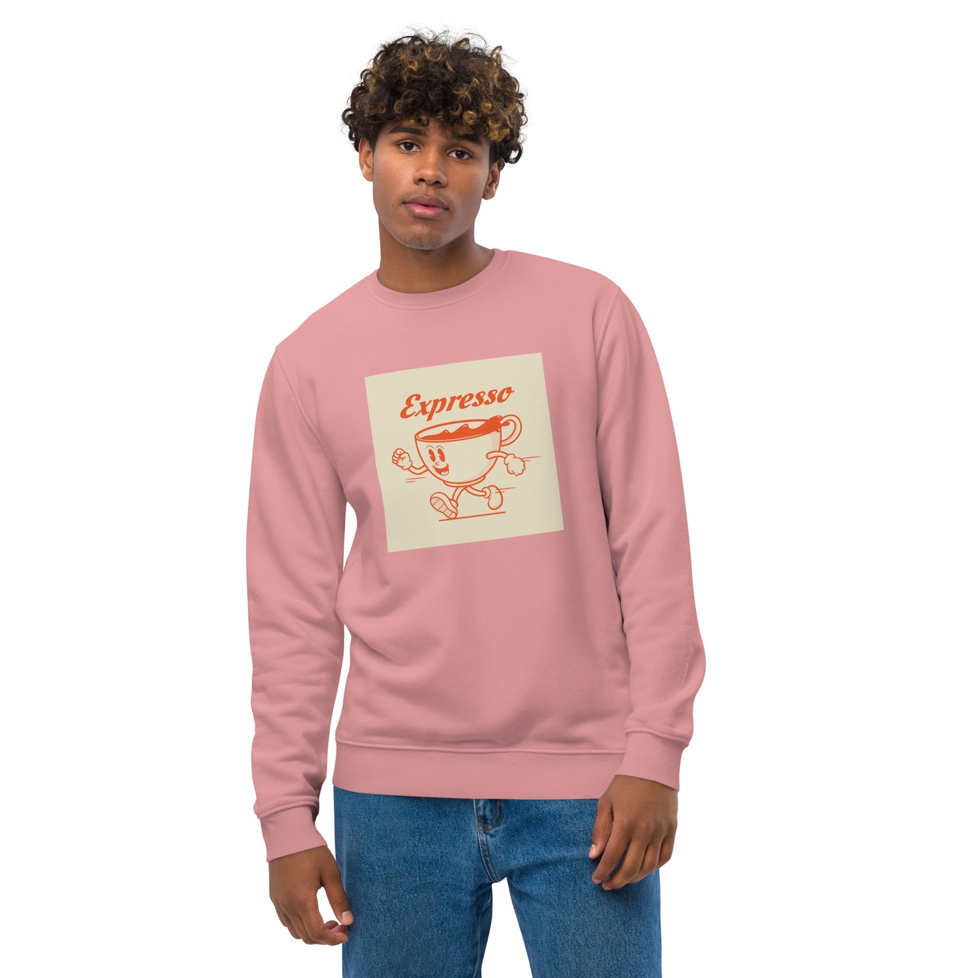 Positive 'Expresso' Retro Organic Cotton Sweatshirt - Expresso Sweatshirt
