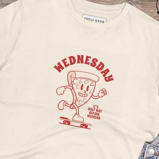 Positive 'Hump-Day Wednesday' Retro Organic Cotton T-shirt - Fun Tshirt