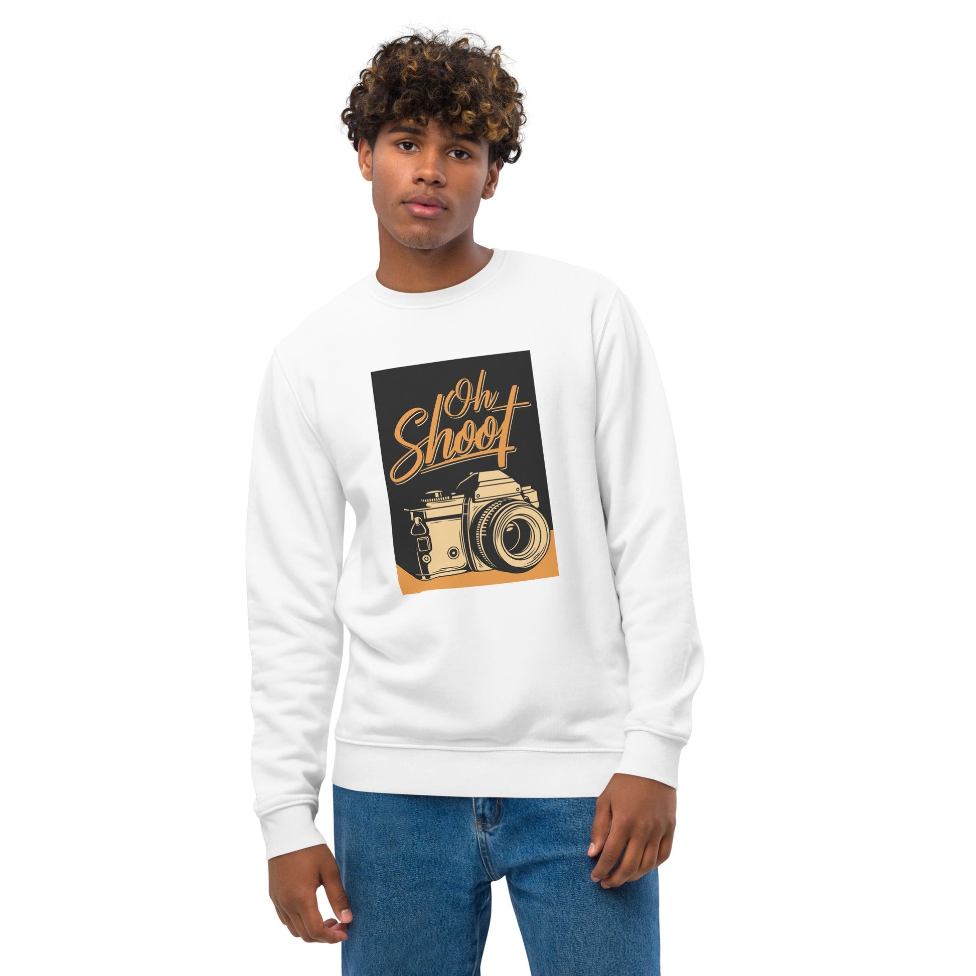 Positive 'Oh Shoot!' Retro Organic Cotton Sweatshirt - Fun Sweatshirt