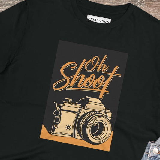 Positive 'Oh Shoot!' Retro Organic Cotton T-shirt - Fun Tshirt
