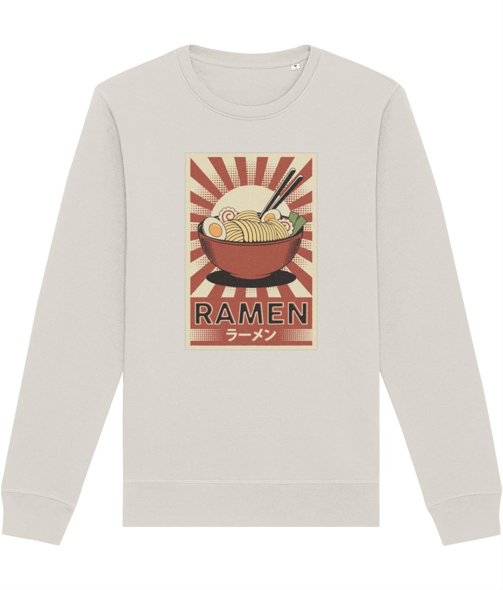 Positive 'Ramen' Japanese Retro Organic Cotton Sweatshirt - Japanese Retro