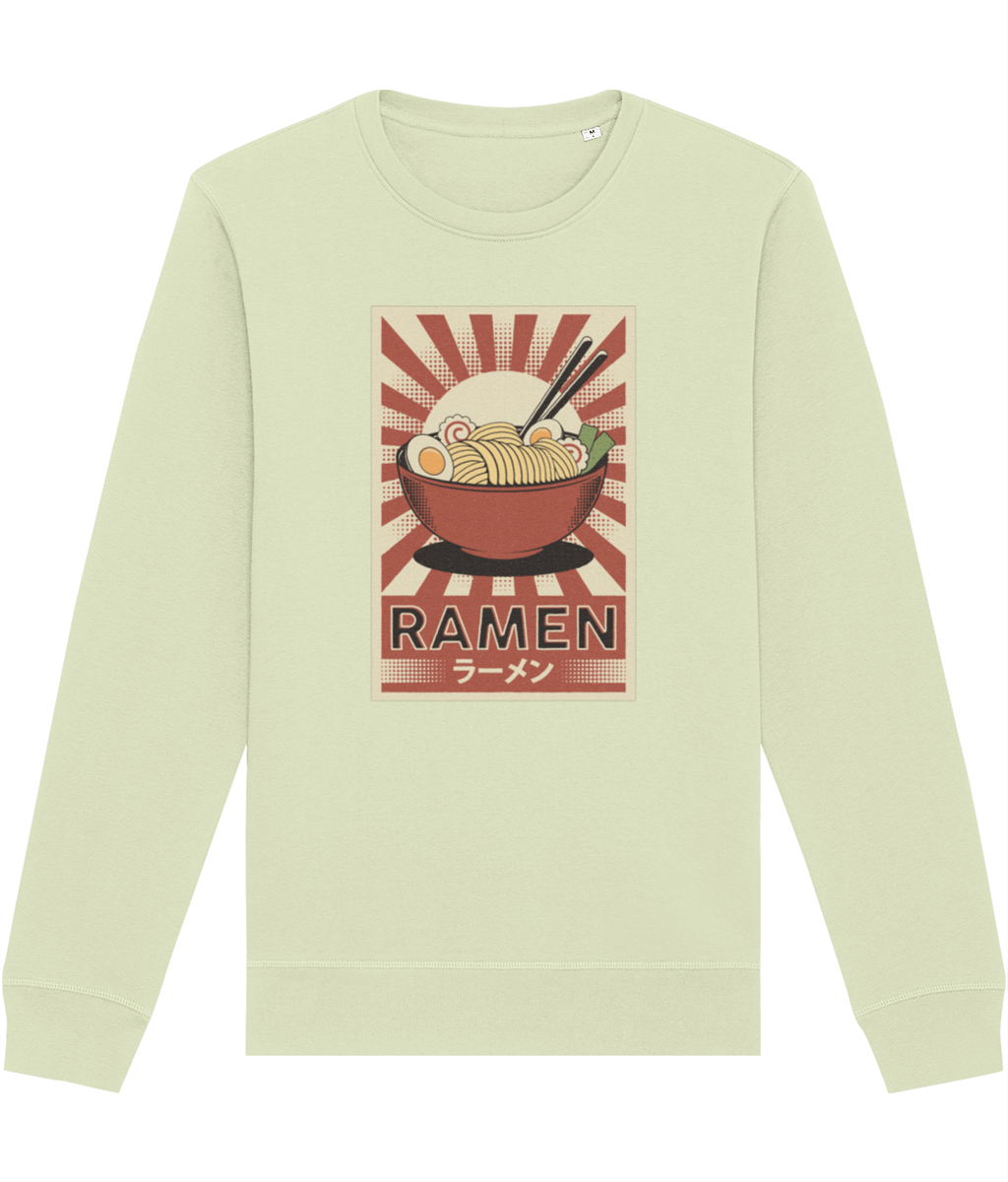 Positive 'Ramen' Japanese Retro Organic Cotton Sweatshirt - Japanese Retro