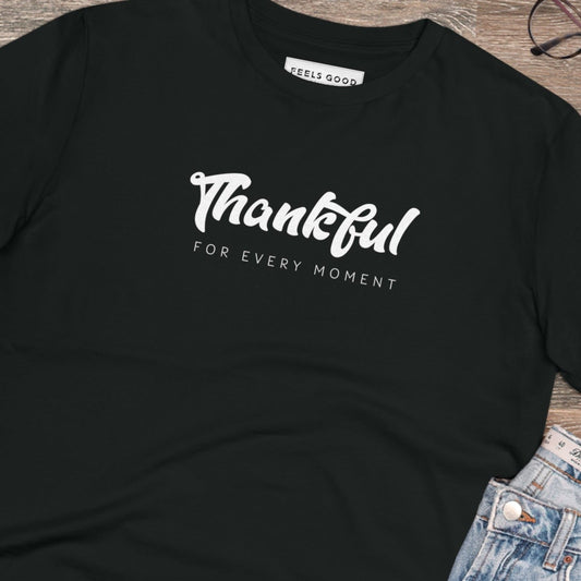 Positive 'Thankful' Organic Cotton T-shirt - Fun Tshirt