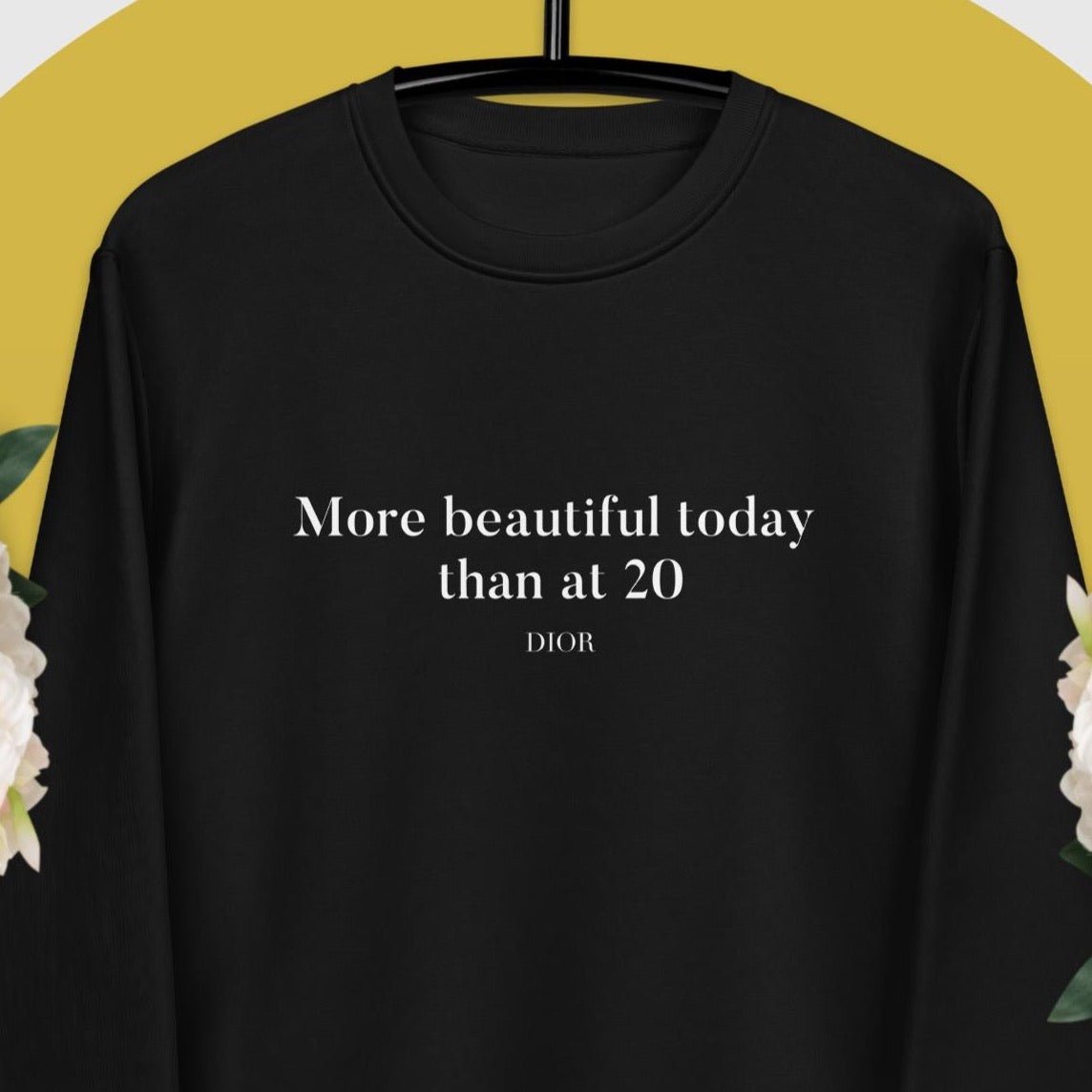 Quotes 'More Beautiful Now' Dior Organic Cotton Sweatshirt - Dior Sweatshirt