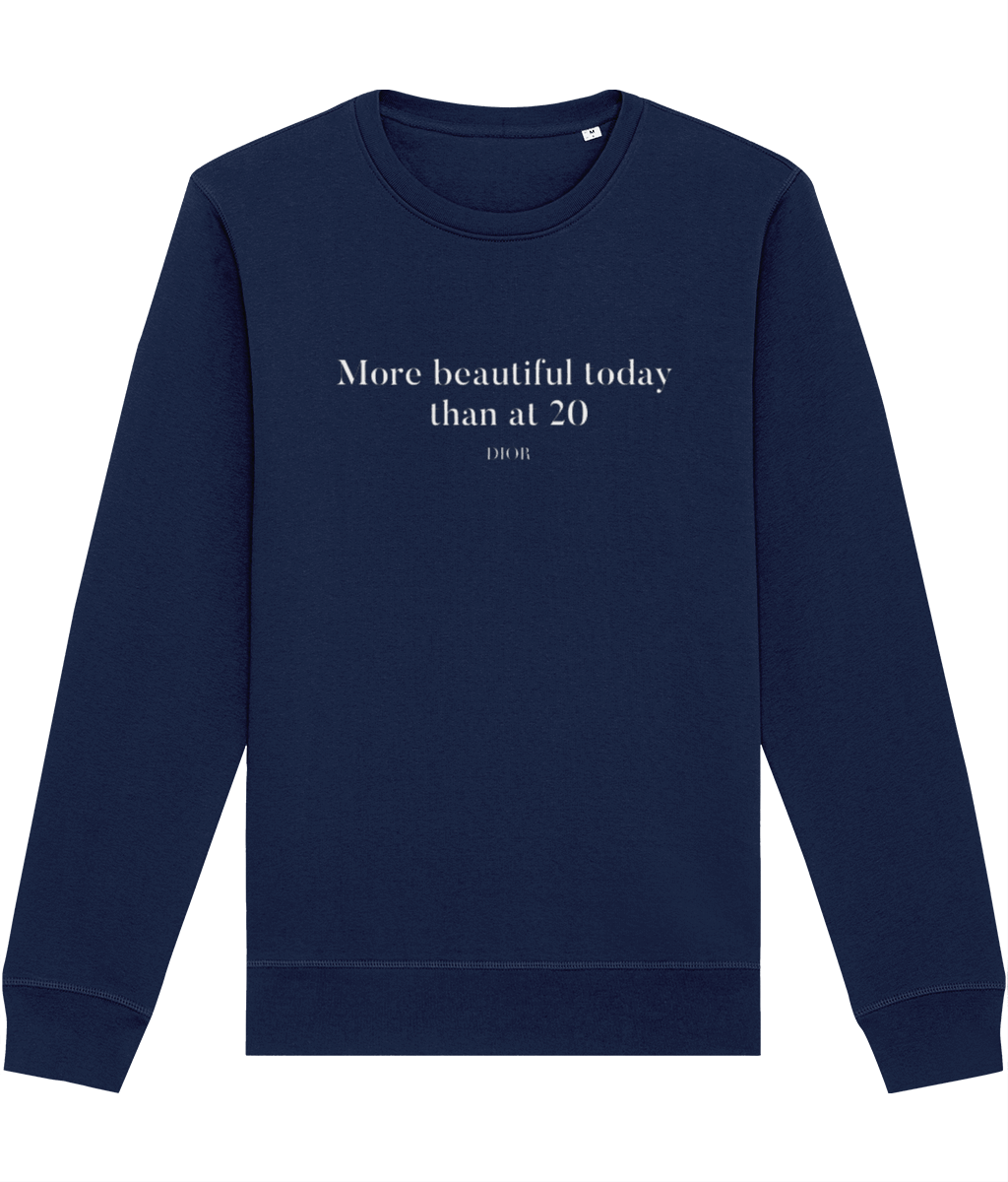 Quotes 'More Beautiful Now' Dior Organic Cotton Sweatshirt - Dior Sweatshirt