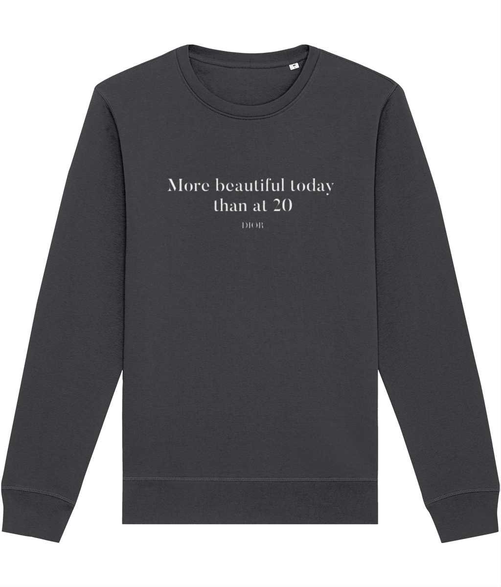 Quotes 'More Beautiful Now' Dior Organic Cotton Sweatshirt - Dior Sweatshirt