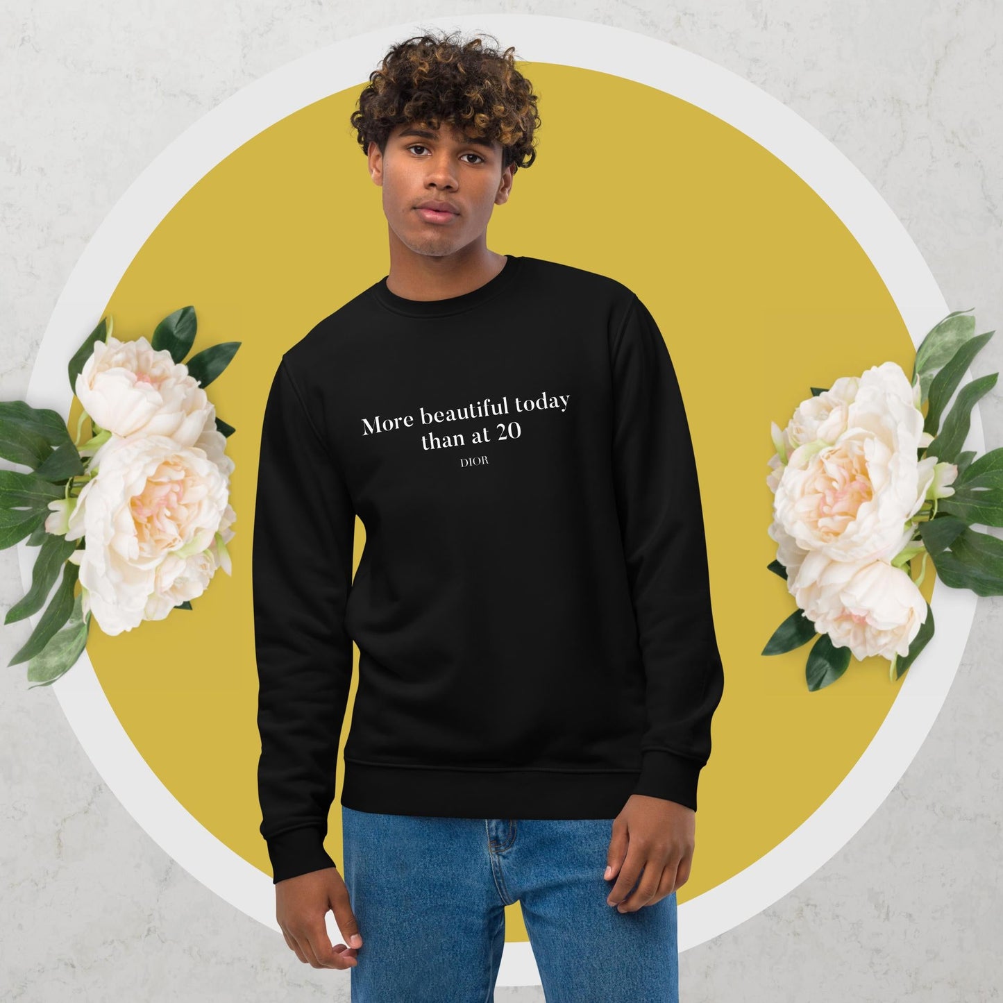 Quotes 'More Beautiful Now' Dior Organic Cotton Sweatshirt - Dior Sweatshirt