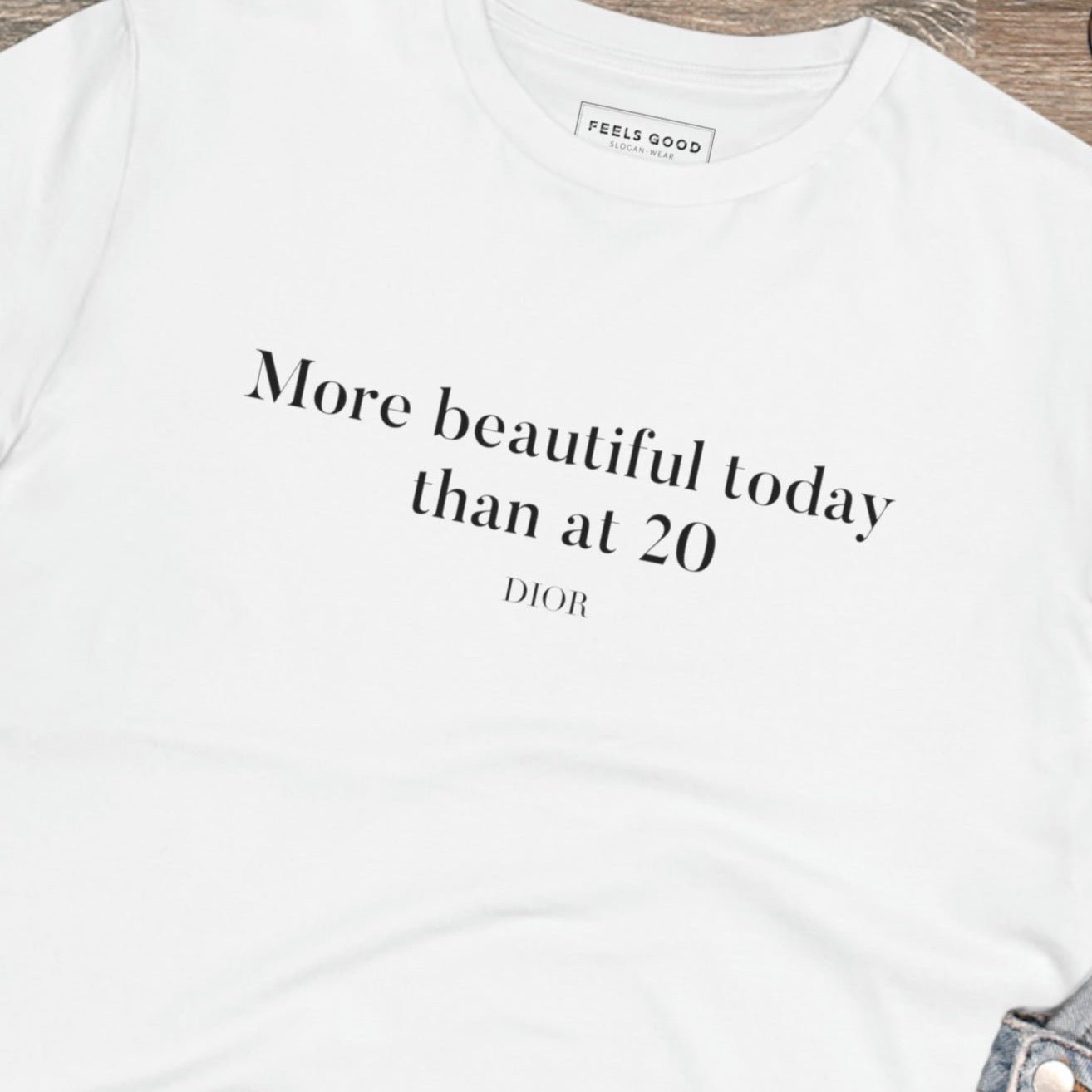 Quotes 'More Beautiful Now' Dior Organic Cotton T-shirt - Dior Tshirt