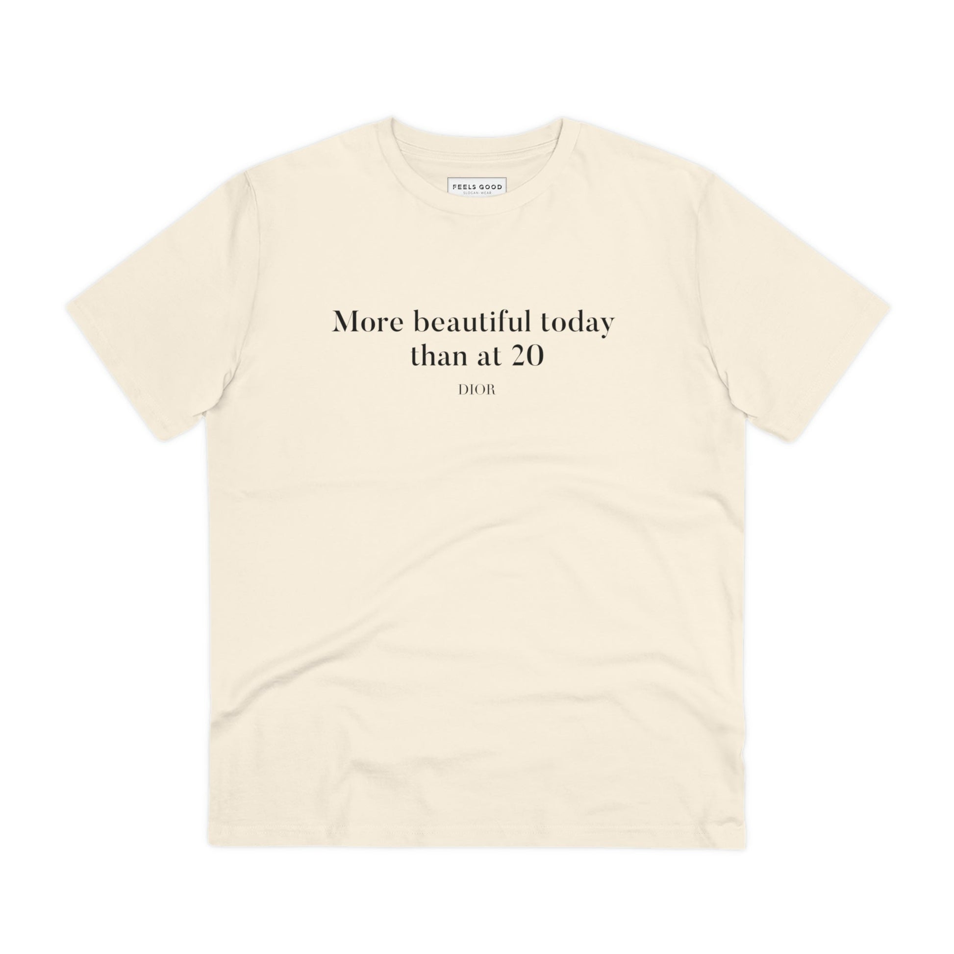 Quotes 'More Beautiful Now' Dior Organic Cotton T-shirt - Dior Tshirt