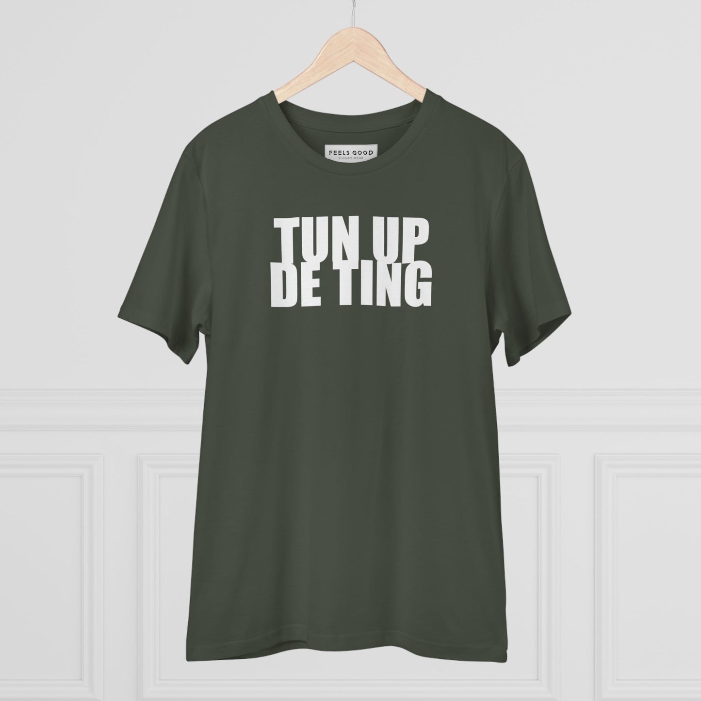 Reggae 'Turn It Up' Organic Cotton T-shirt - Hip Hop Tshirt