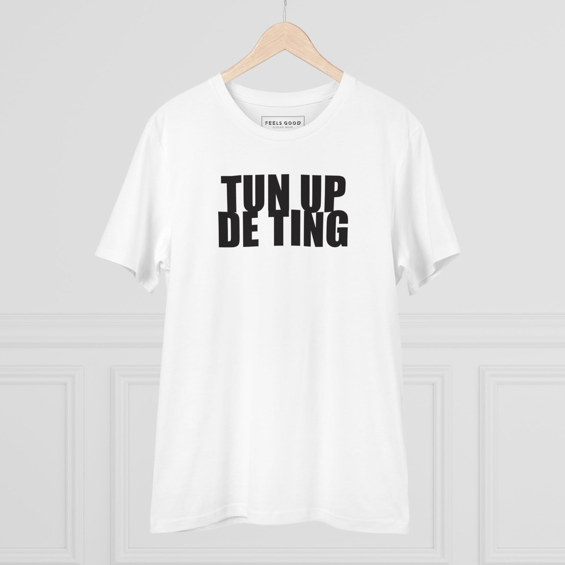 Reggae 'Turn It Up' Organic Cotton T-shirt - Hip Hop Tshirt