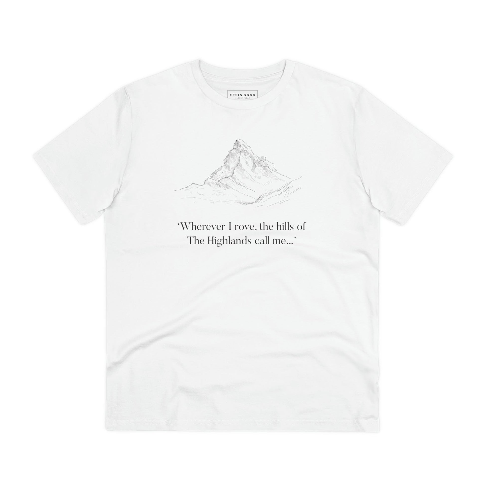 Scotland 'Hills Of The Highlands' Organic Cotton T-shirt - Eco Tshirt