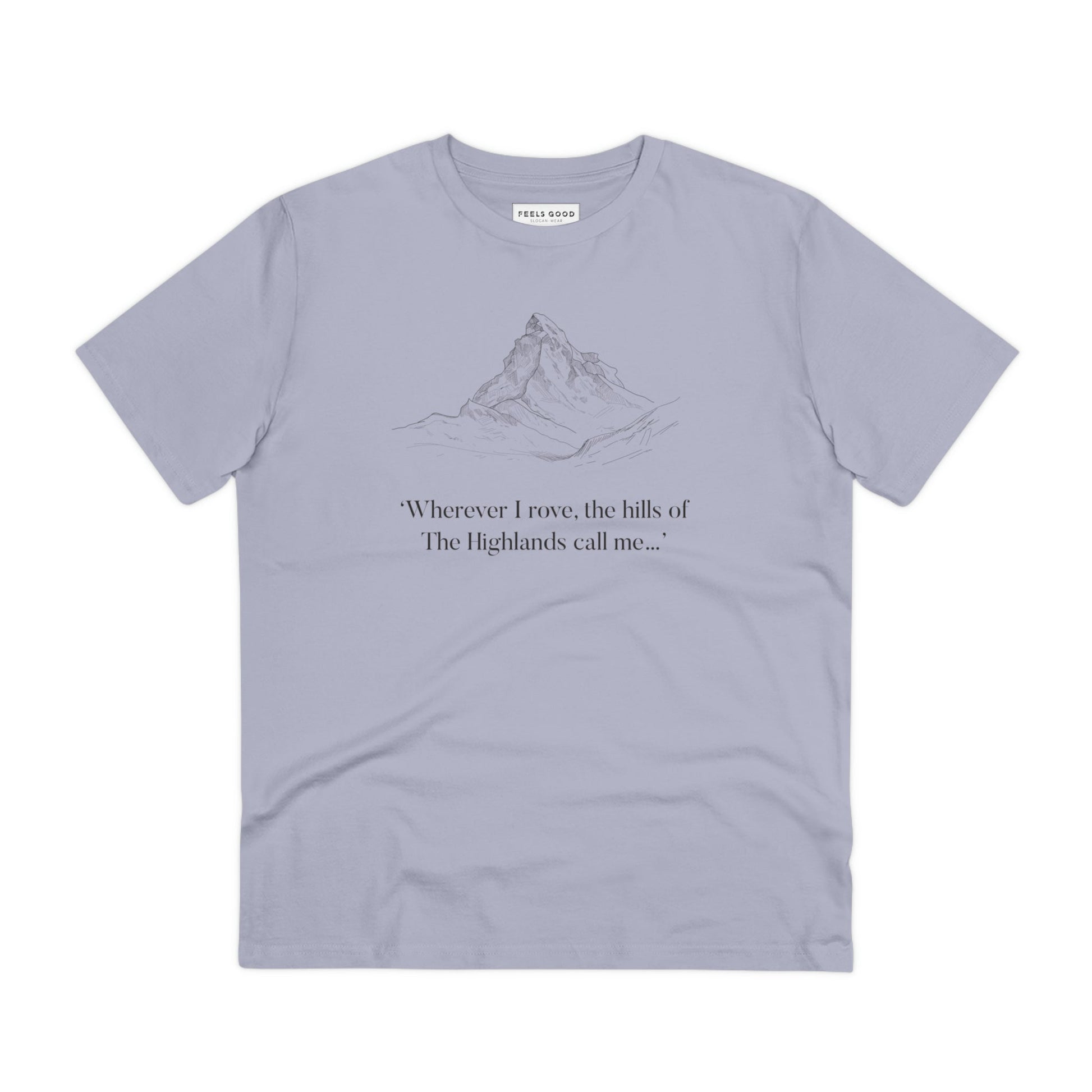 Scotland 'Hills Of The Highlands' Organic Cotton T-shirt - Eco Tshirt