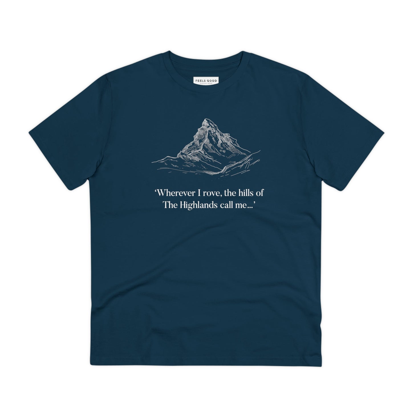 Scotland 'Hills Of The Highlands' Organic Cotton T-shirt - Eco Tshirt