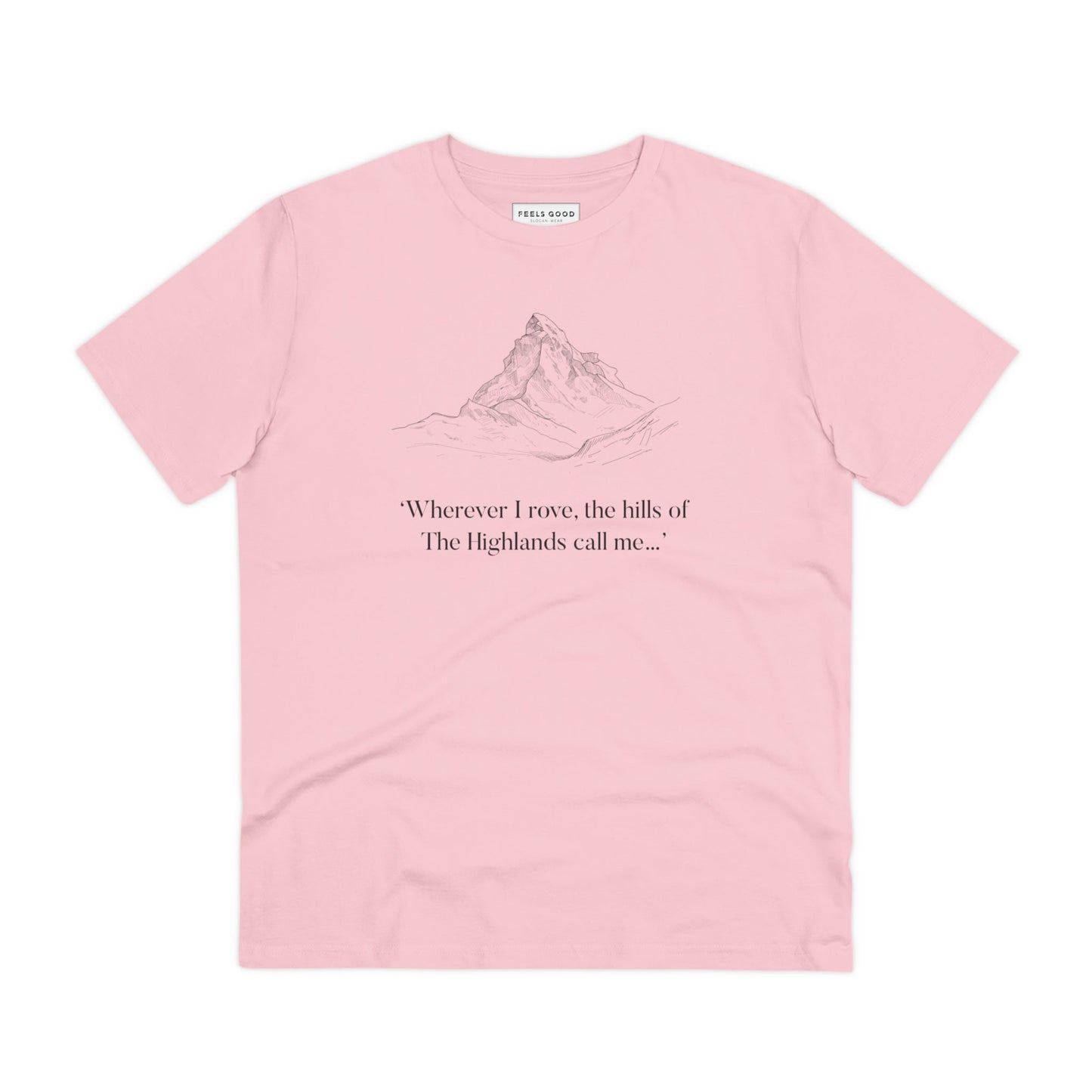 Scotland 'Hills Of The Highlands' Organic Cotton T-shirt - Eco Tshirt