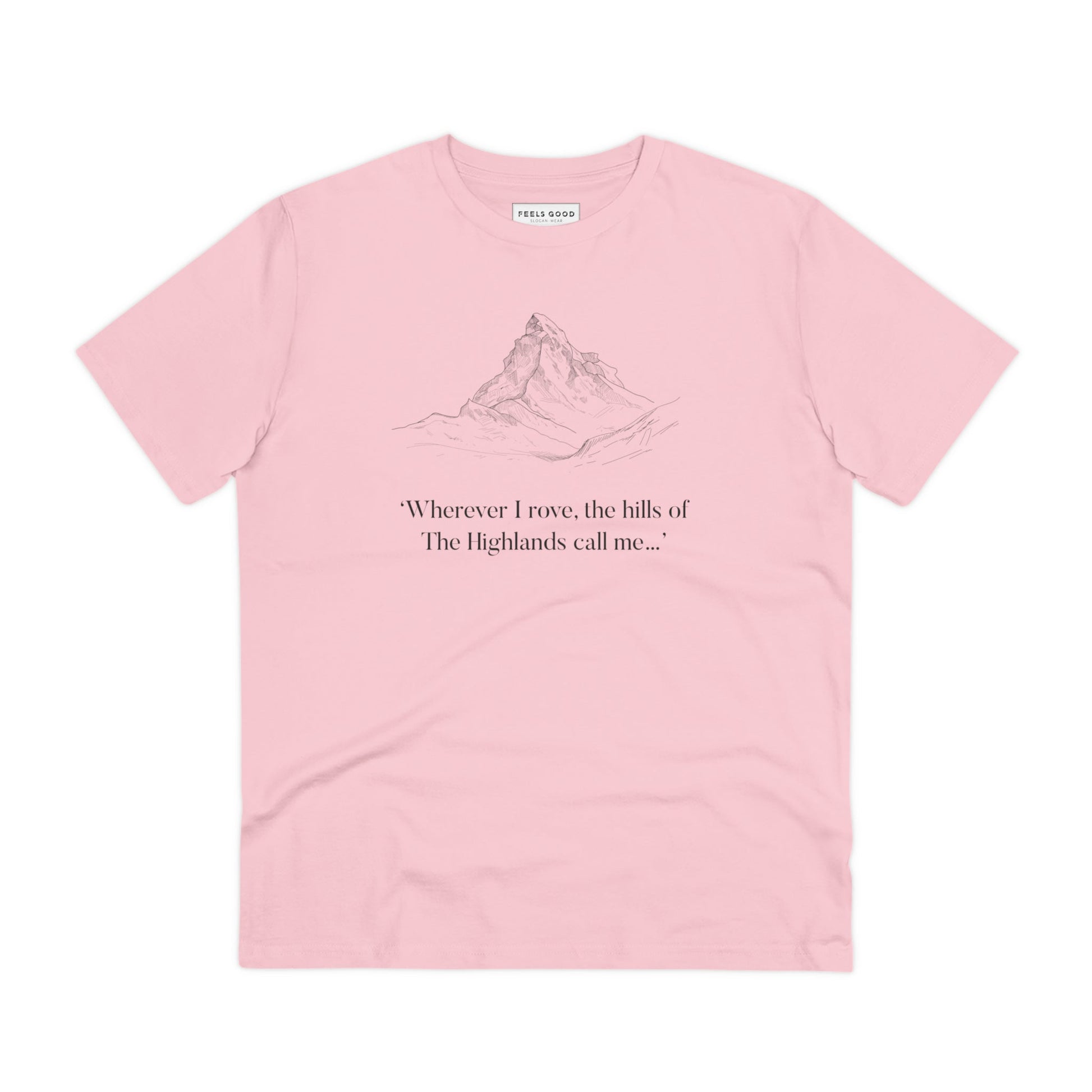 Scotland 'Hills Of The Highlands' Organic Cotton T-shirt - Eco Tshirt