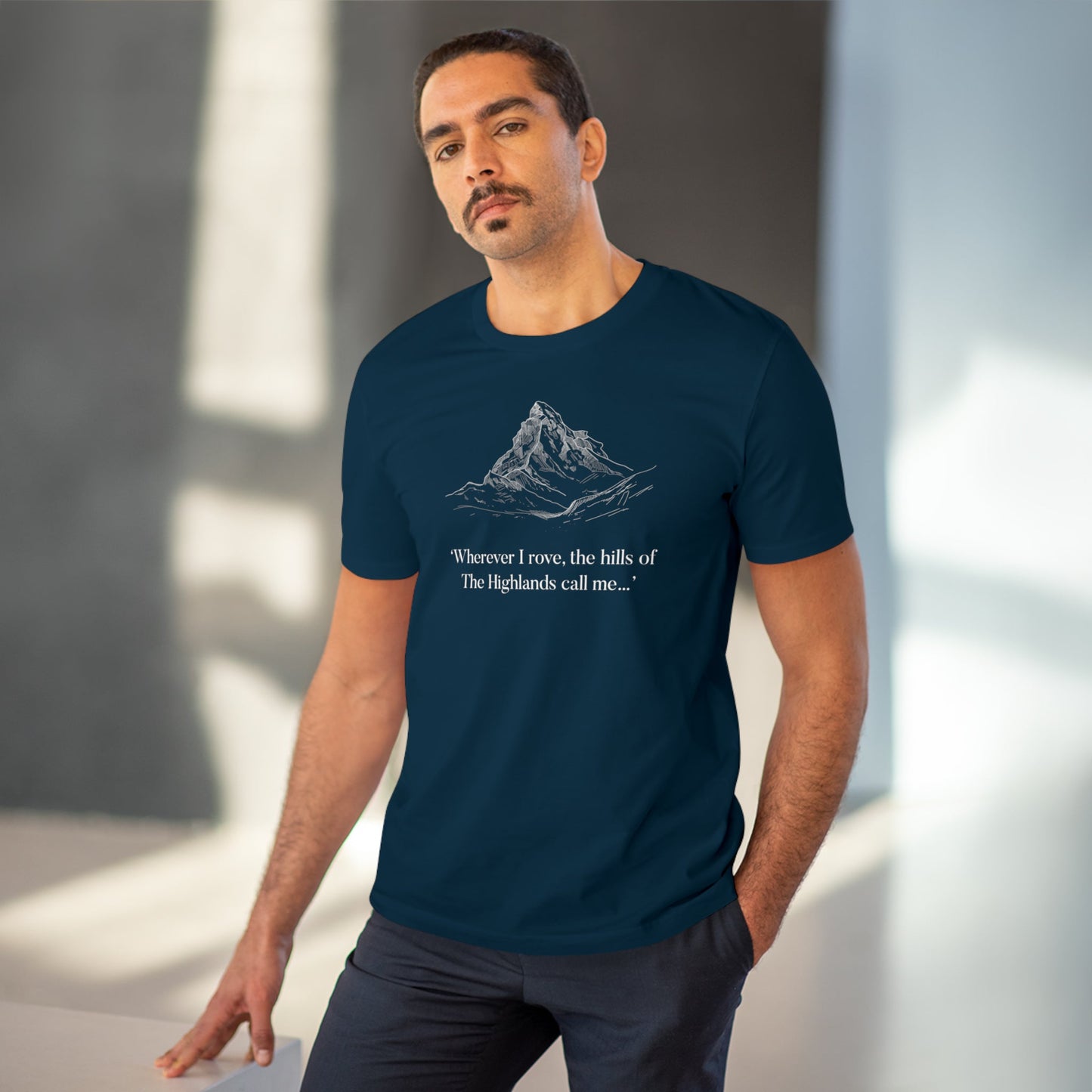 Scotland 'Hills Of The Highlands' Organic Cotton T-shirt - Eco Tshirt