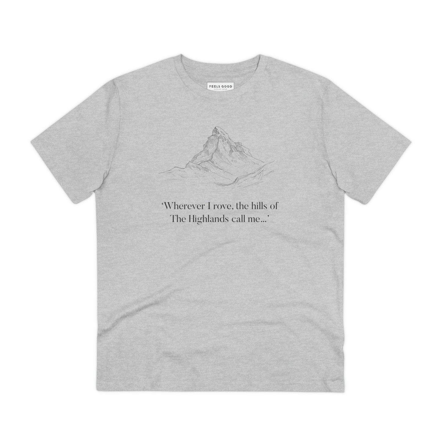 Scotland 'Hills Of The Highlands' Organic Cotton T-shirt - Eco Tshirt