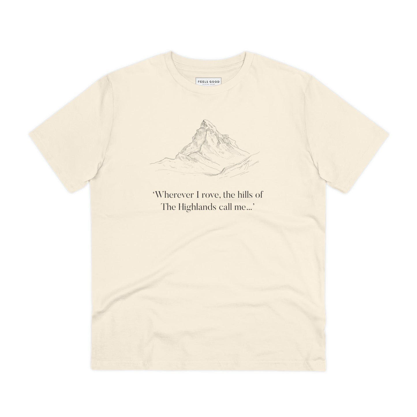 Scotland 'Hills Of The Highlands' Organic Cotton T-shirt - Eco Tshirt