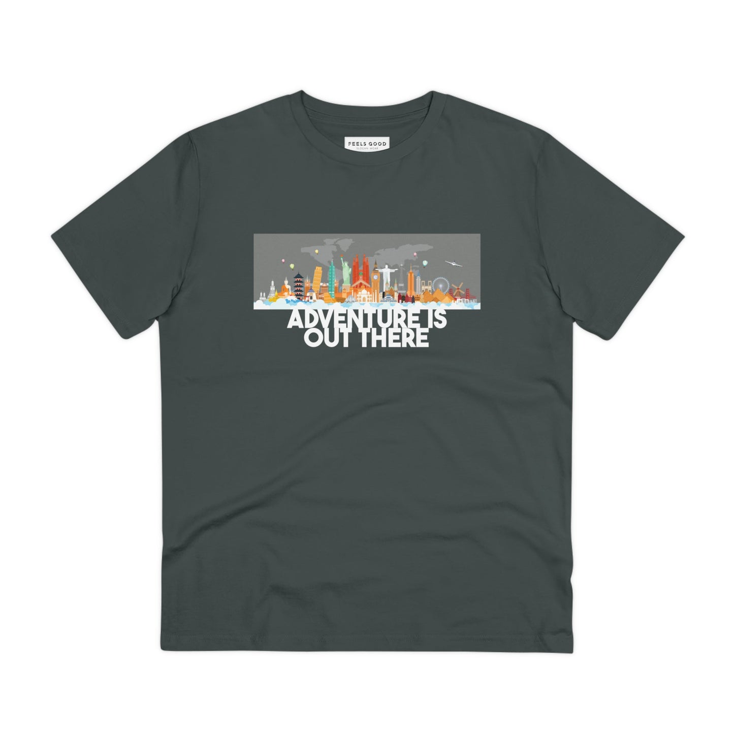 Travel 'Adventure Is Out There' Organic Cotton T-shirt - Destination Tshirt