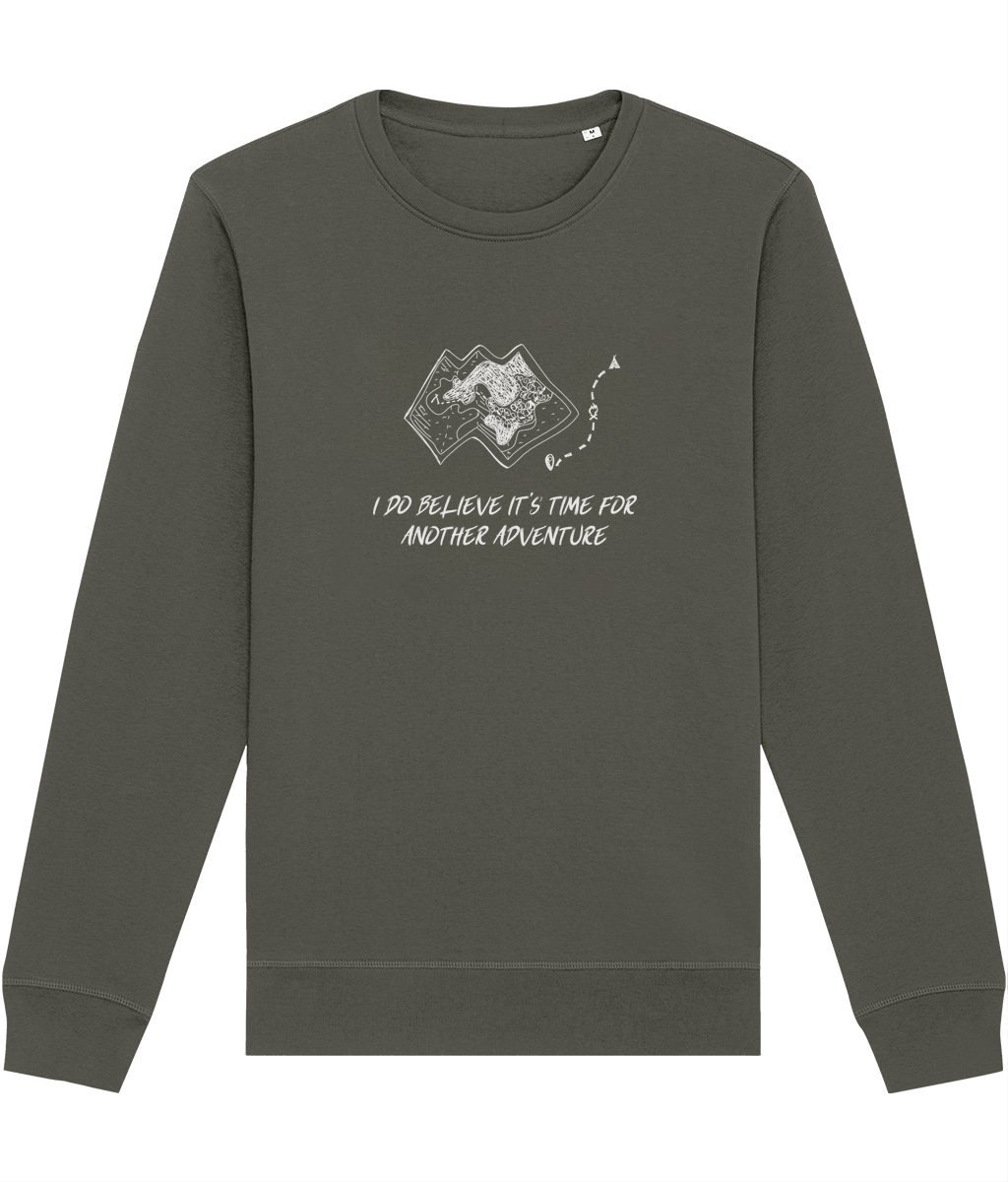 Travel 'Another Adventure' Organic Cotton Sweatshirt - Earth Sweatshirt