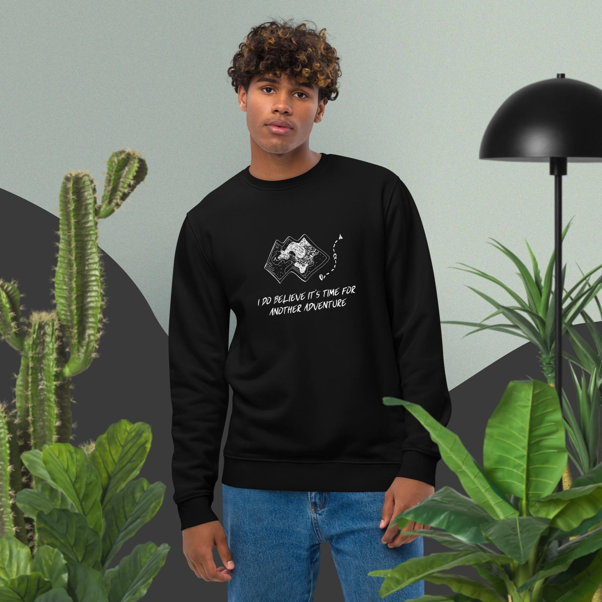 Travel 'Another Adventure' Organic Cotton Sweatshirt - Earth Sweatshirt