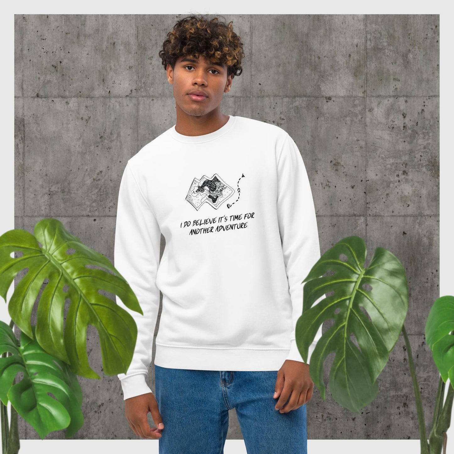 Travel 'Another Adventure' Organic Cotton Sweatshirt - Earth Sweatshirt