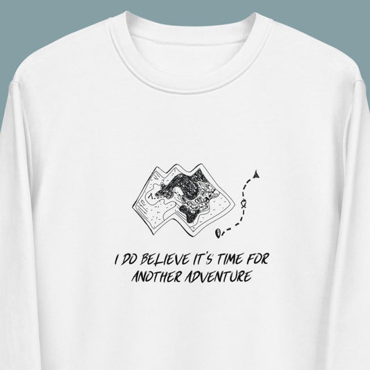 Travel 'Another Adventure' Organic Cotton Sweatshirt - Earth Sweatshirt