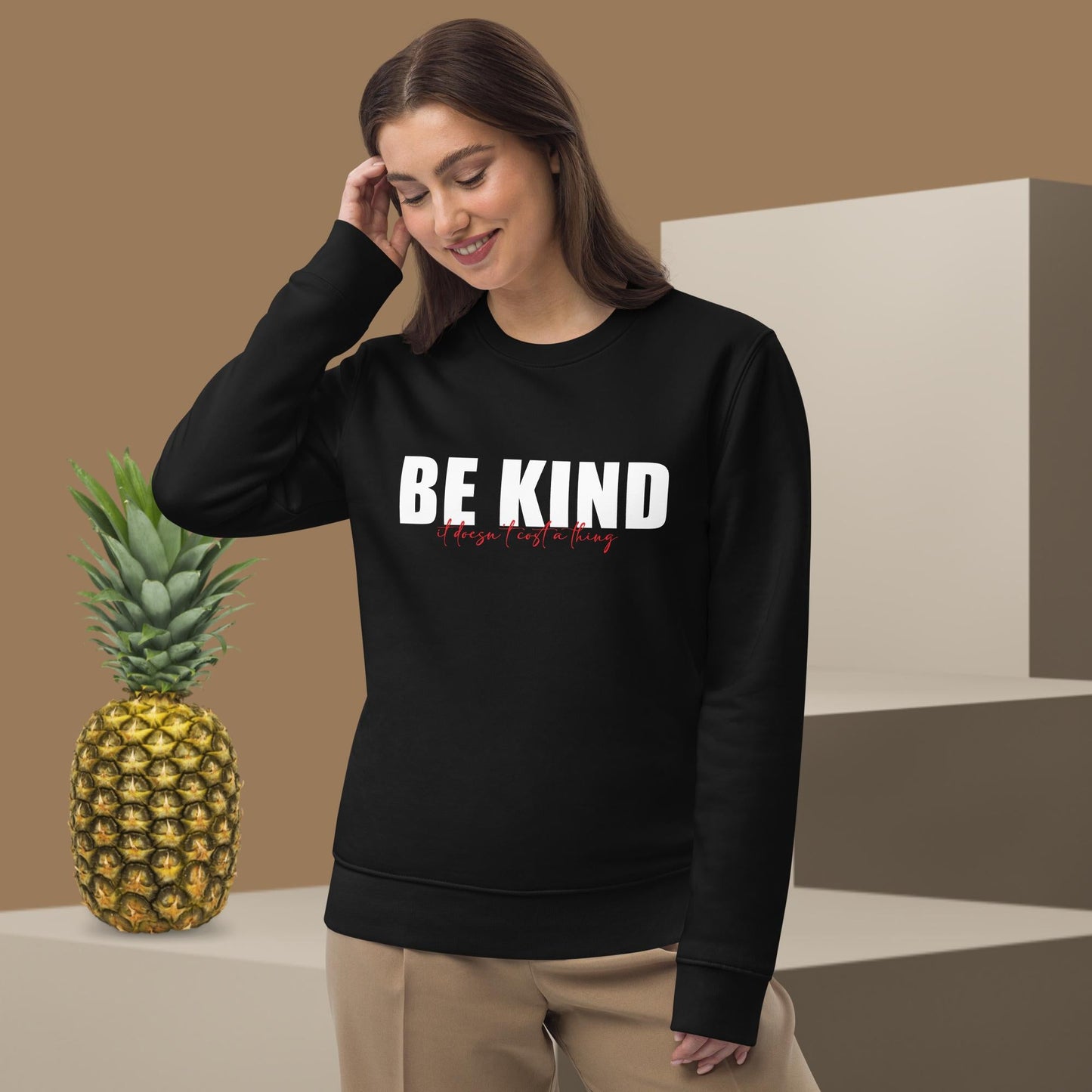 Urban 'Be Kind, It's Free' Organic Cotton Sweatshirt - Eco Sweatshirt