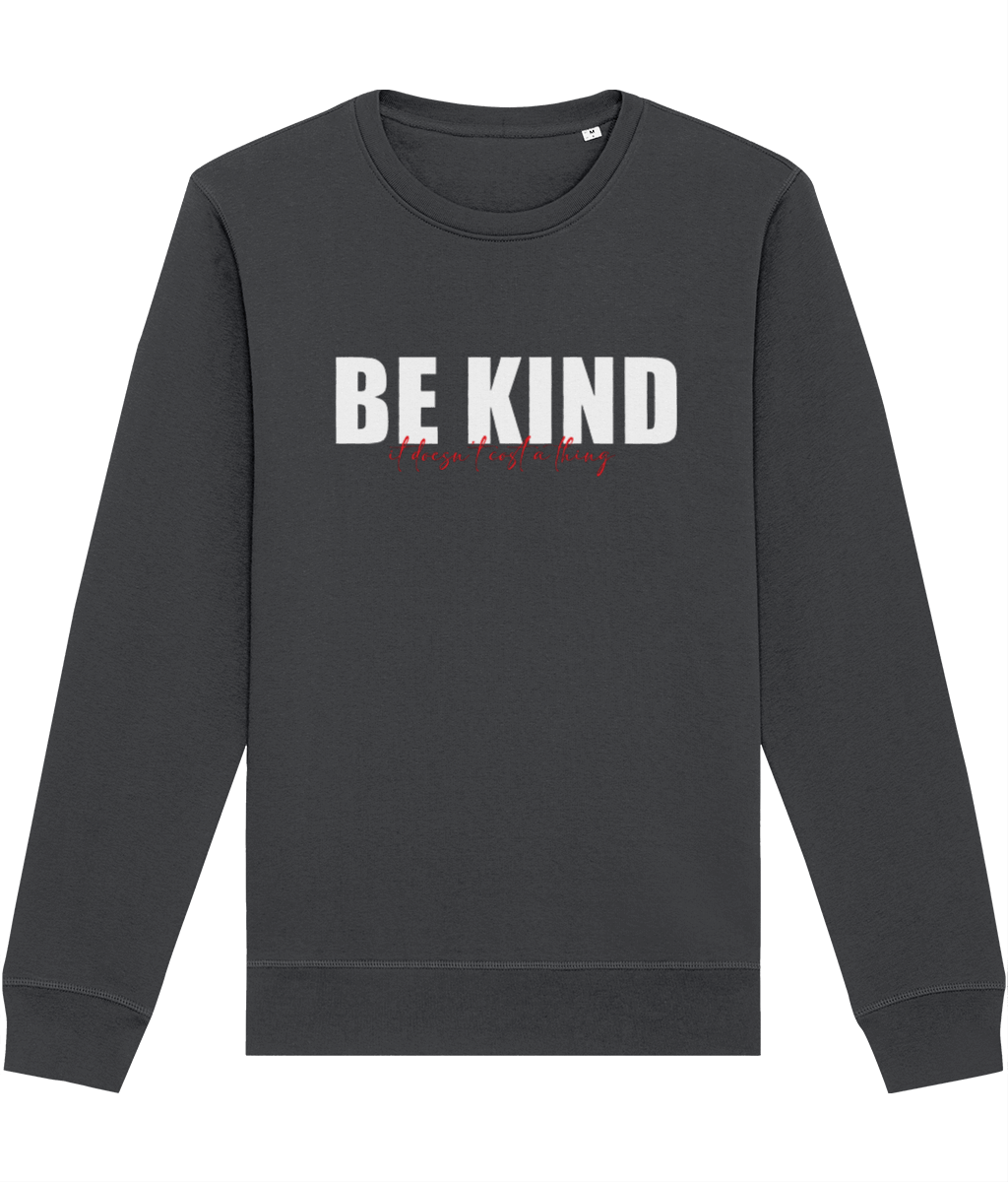 Urban 'Be Kind, It's Free' Organic Cotton Sweatshirt - Eco Sweatshirt