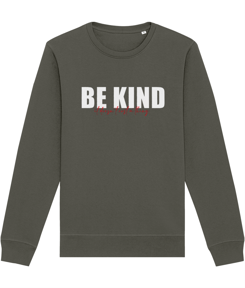 Urban 'Be Kind, It's Free' Organic Cotton Sweatshirt - Eco Sweatshirt