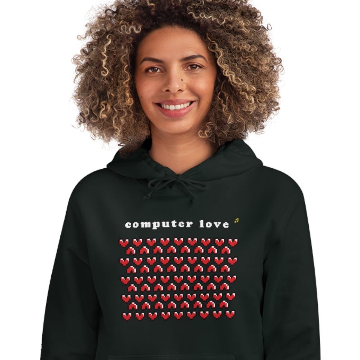 Urban 'Computer Love' Organic Cotton Hoodie - Computer Love Hoodie