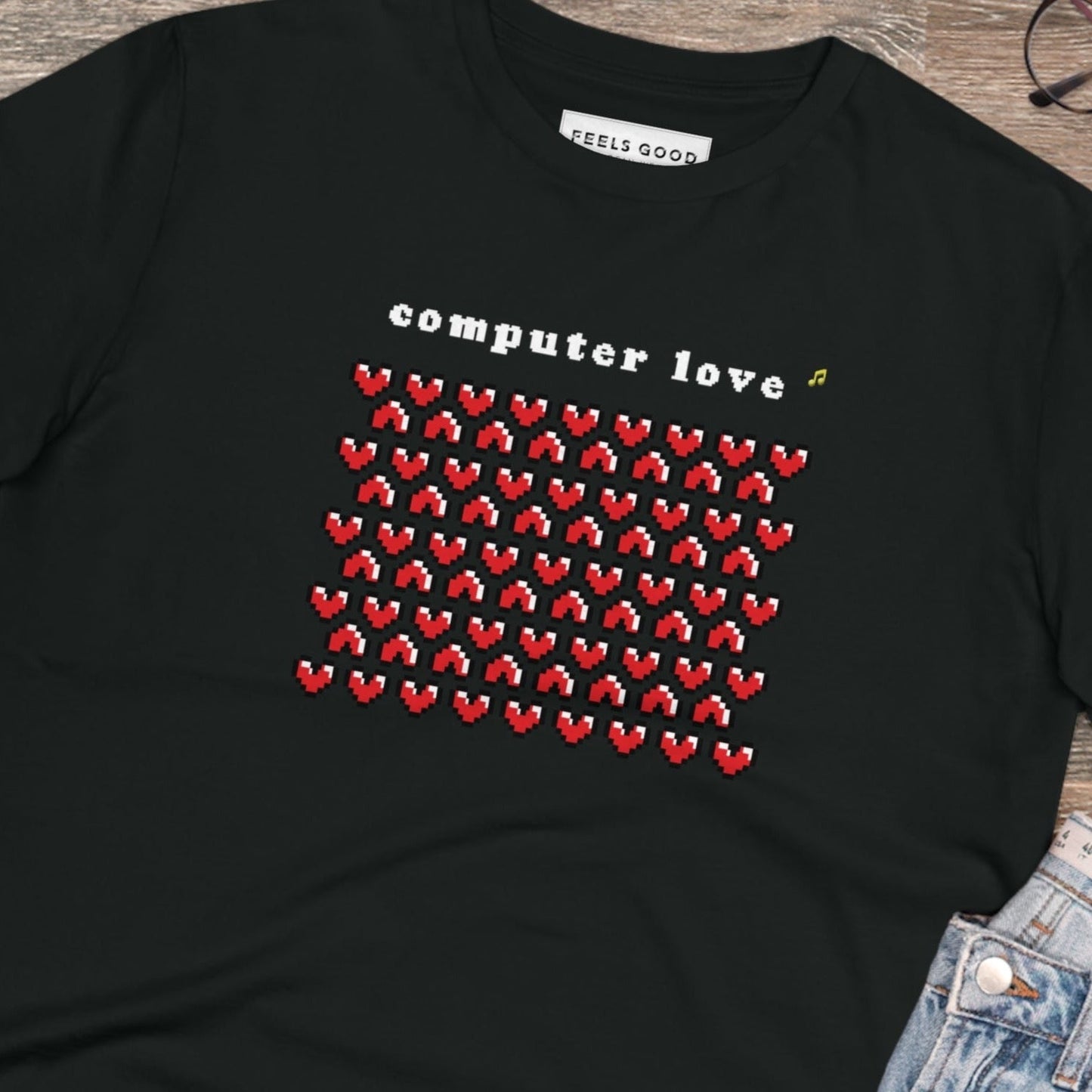 Urban 'Computer Love' Organic Cotton T-shirt - Computer Love Tshirt