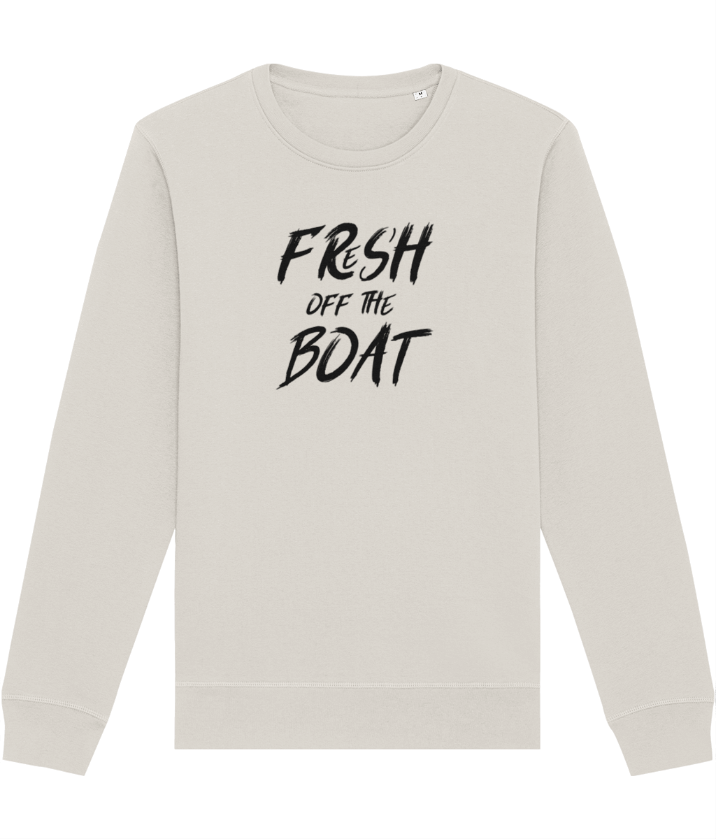 Urban 'Fresh Off The Boat' Organic Cotton Sweatshirt - Fun Sweatshirt