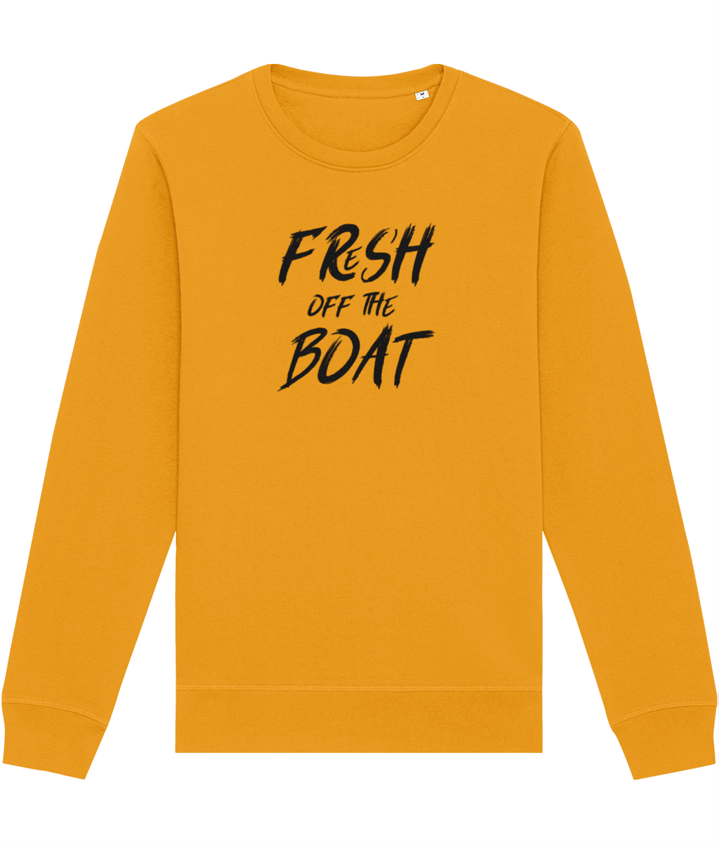 Urban 'Fresh Off The Boat' Organic Cotton Sweatshirt - Fun Sweatshirt