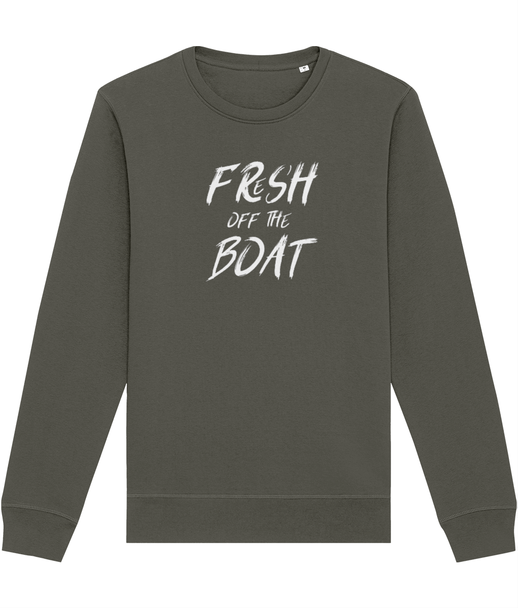 Urban 'Fresh Off The Boat' Organic Cotton Sweatshirt - Fun Sweatshirt