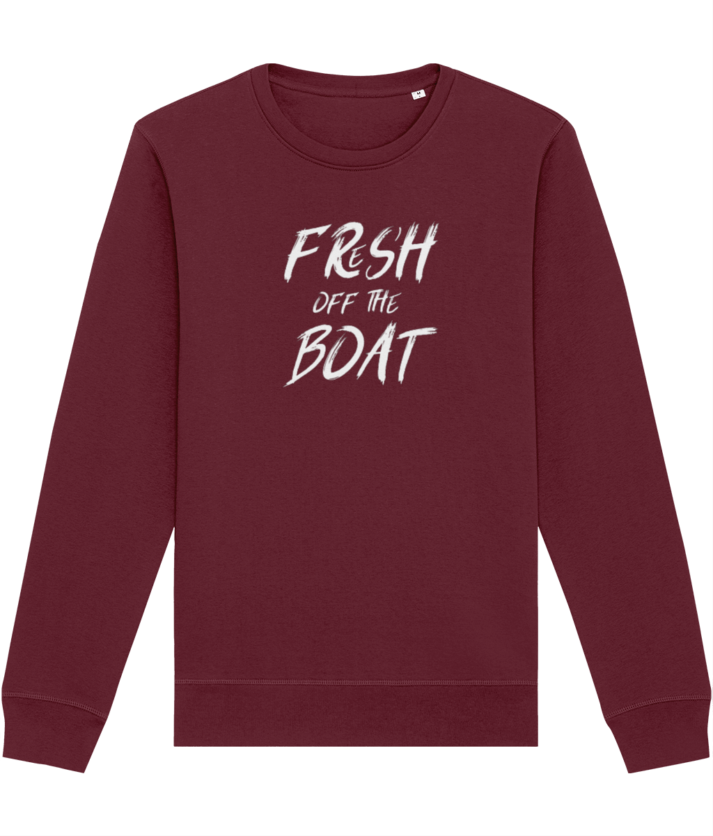 Urban 'Fresh Off The Boat' Organic Cotton Sweatshirt - Fun Sweatshirt