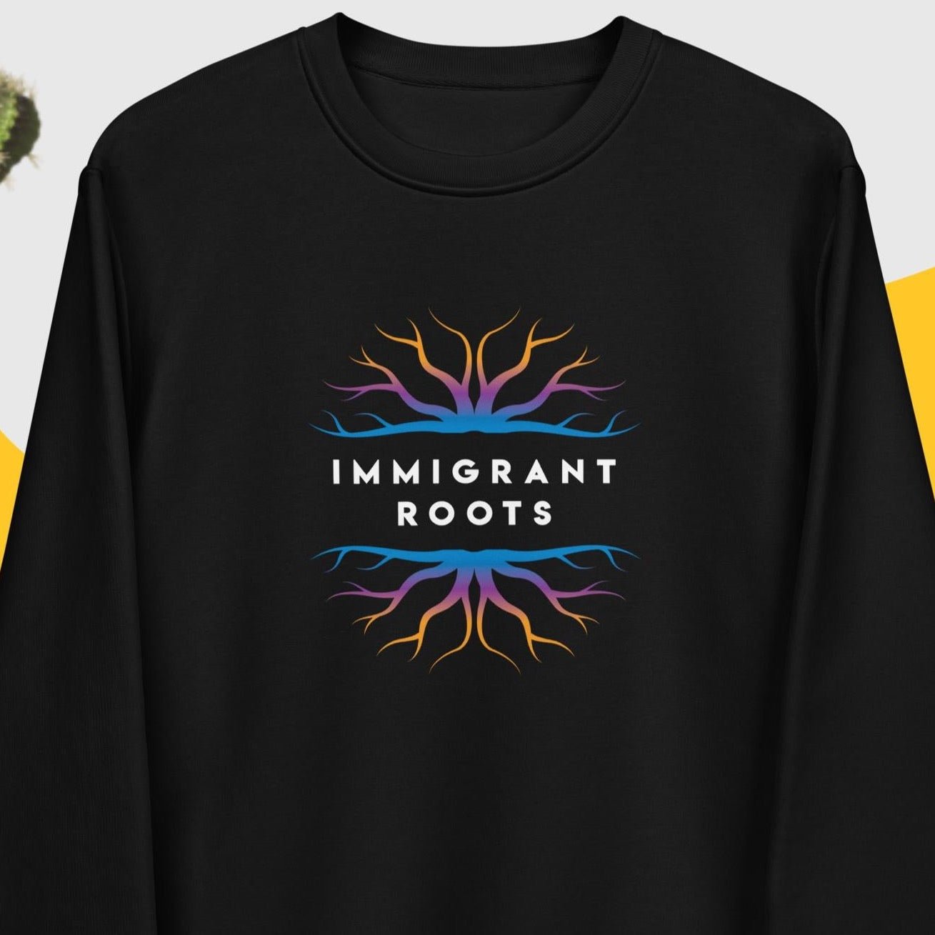 Urban 'Immigrant Roots' Organic Cotton Sweatshirt - Eco Sweatshirt