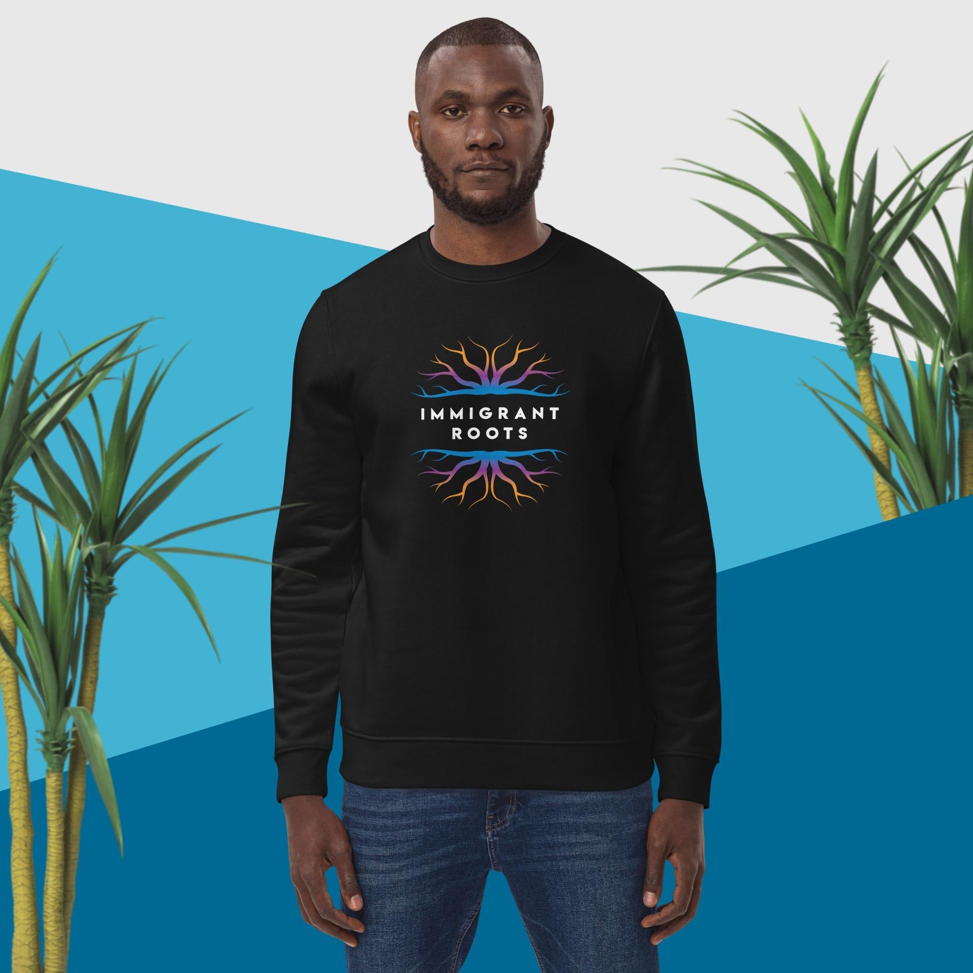 Urban 'Immigrant Roots' Organic Cotton Sweatshirt - Eco Sweatshirt