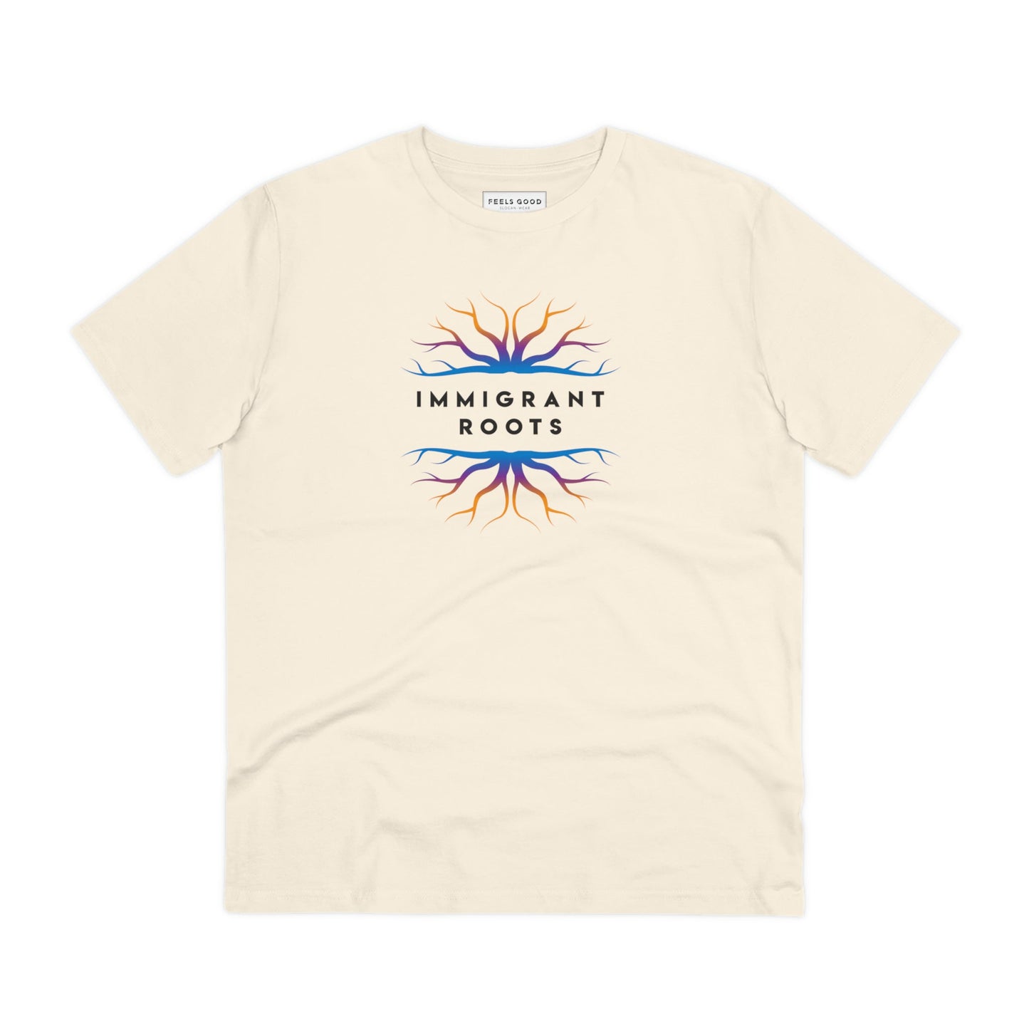 Urban 'Immigrant Roots' Organic Cotton T-shirt - Fun Tshirt