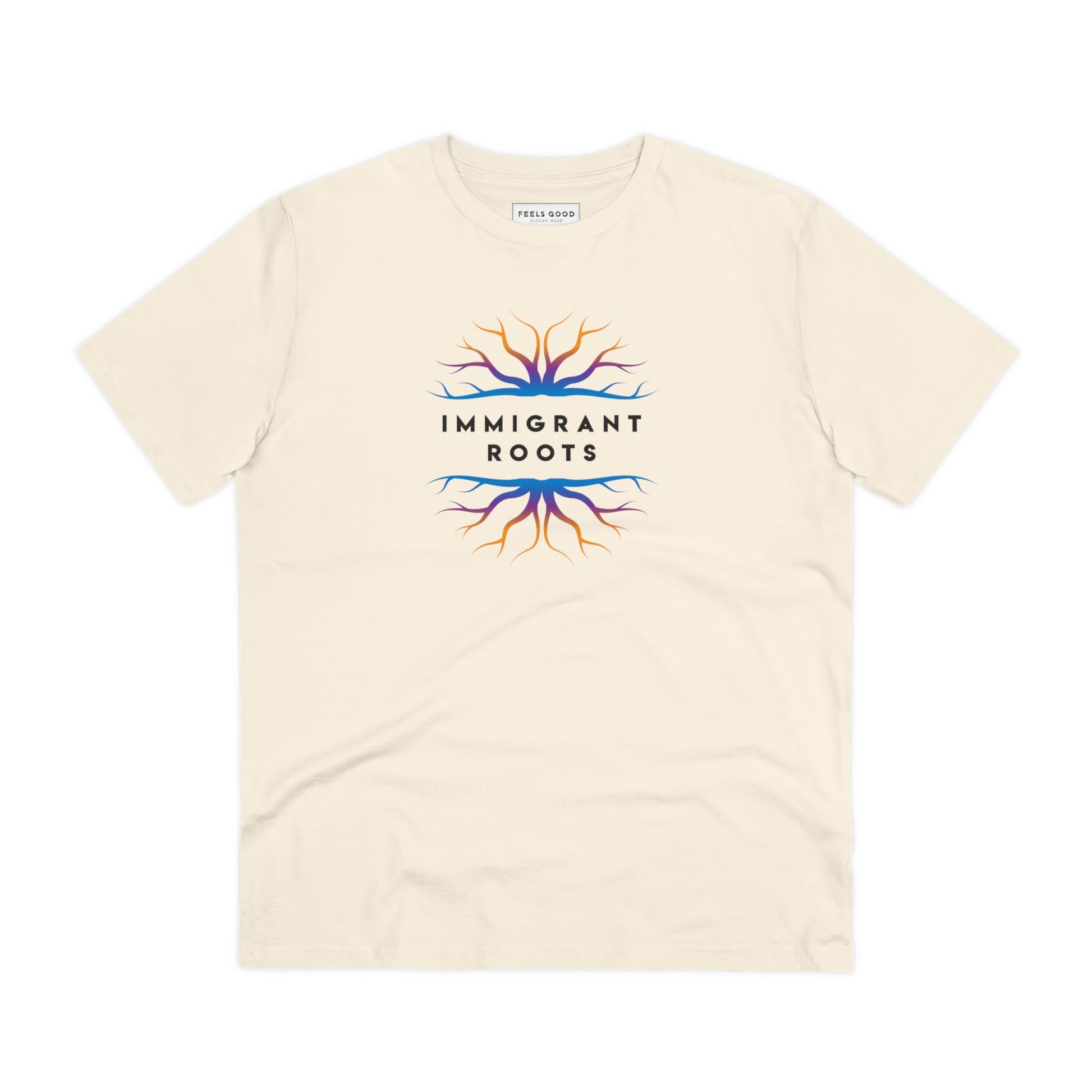 Urban 'Immigrant Roots' Organic Cotton T-shirt - Fun Tshirt