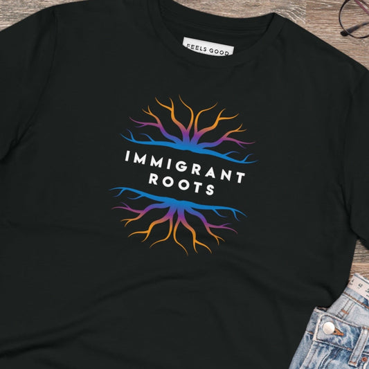 Urban 'Immigrant Roots' Organic Cotton T-shirt - Fun Tshirt