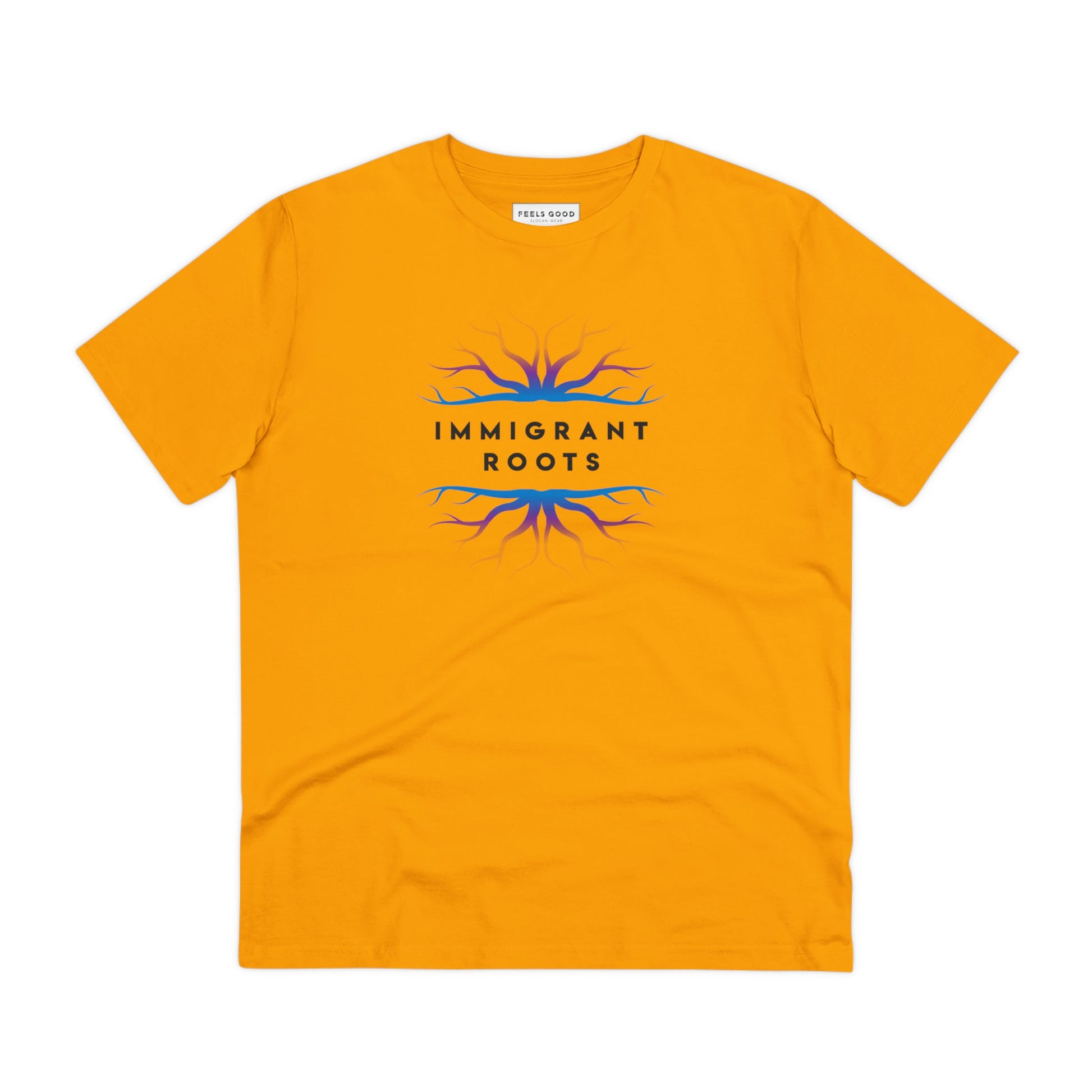 Urban 'Immigrant Roots' Organic Cotton T-shirt - Fun Tshirt