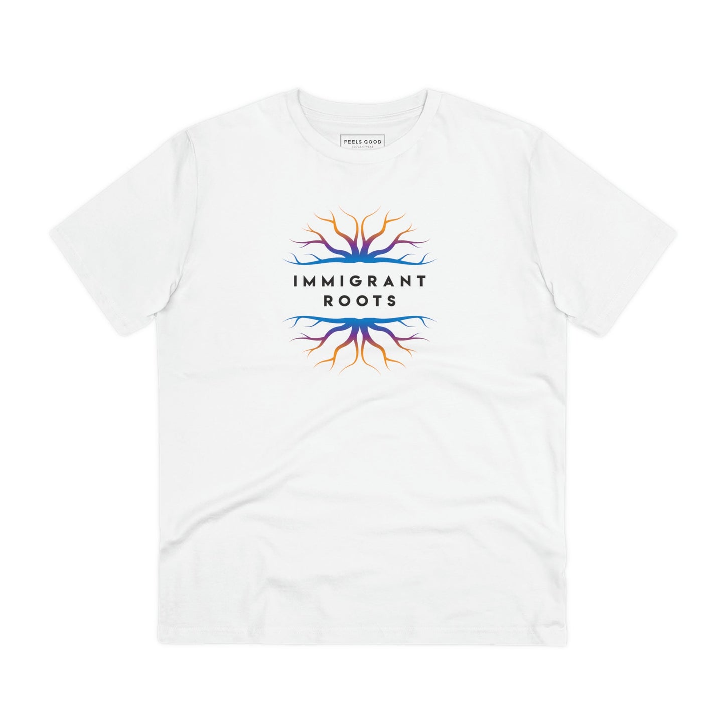 Urban 'Immigrant Roots' Organic Cotton T-shirt - Fun Tshirt