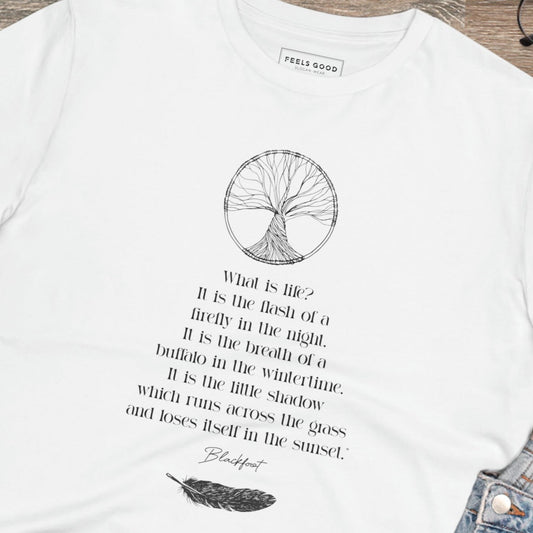 Urban 'Native American Poem' Organic Cotton T-shirt - Eco Tshirt