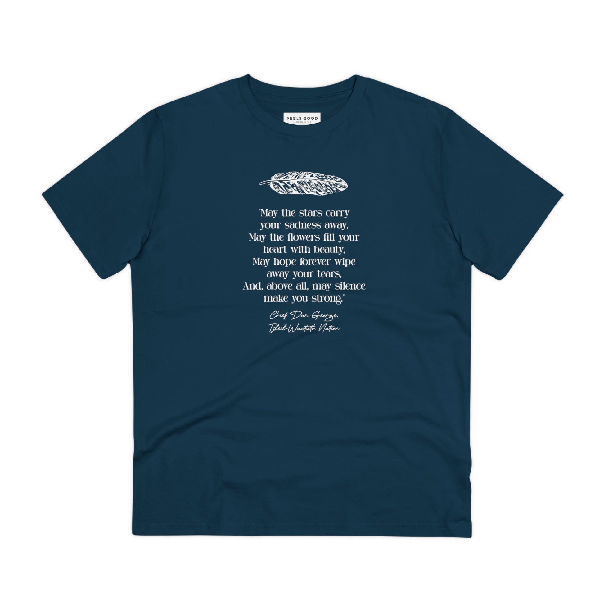 Urban 'Native American Prayer' Organic Cotton T-shirt - Famous Quote Tee