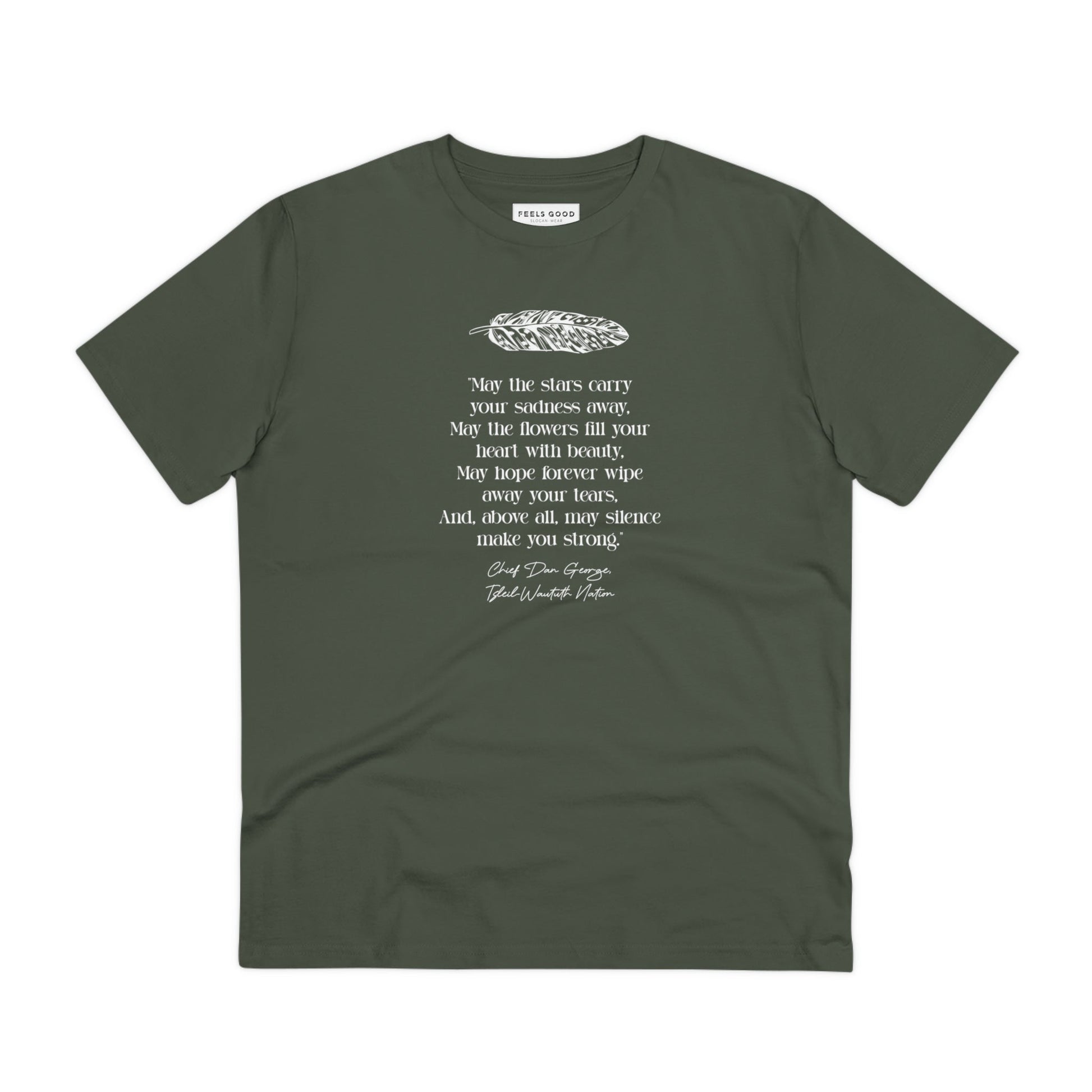 Urban 'Native American Prayer' Organic Cotton T-shirt - Famous Quote Tee