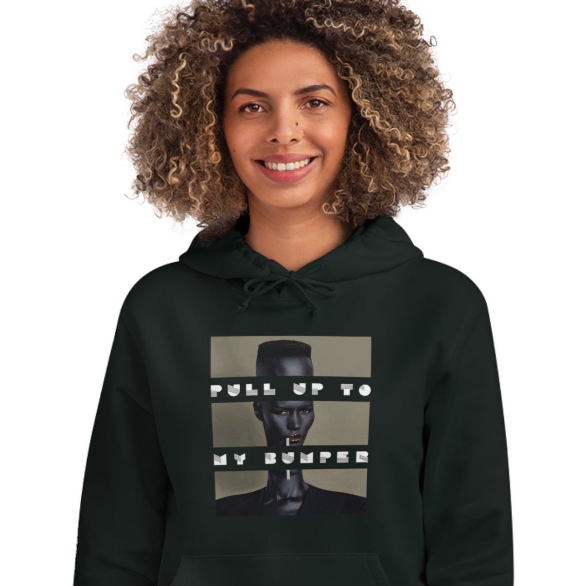 Urban 'Pull Up To My Bumper' Grace Organic Cotton Hoodie - Grace Jones Hoodie